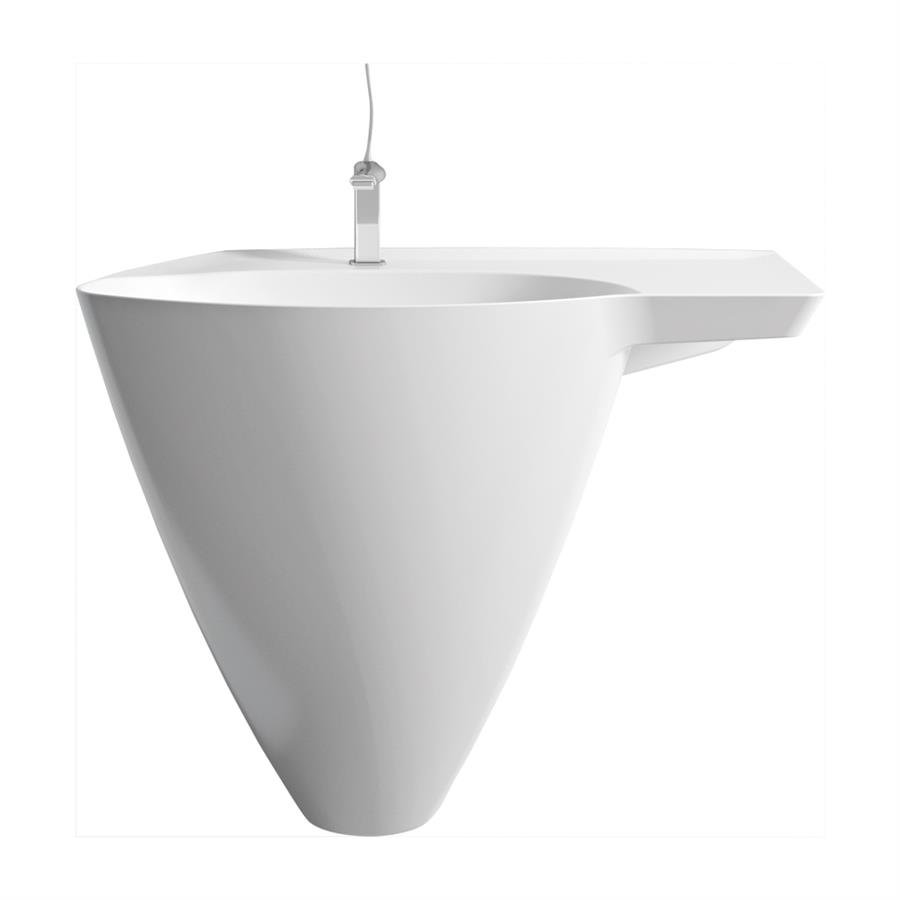 Kinoa Monoblok Lavabo 80 cm Batarya Delikli